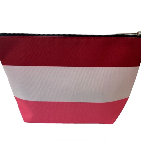 Clinique x Kate Spade New York Hello Gorgeous Bag Cosmetic Bag stripe bag New - Picture 4 of 7